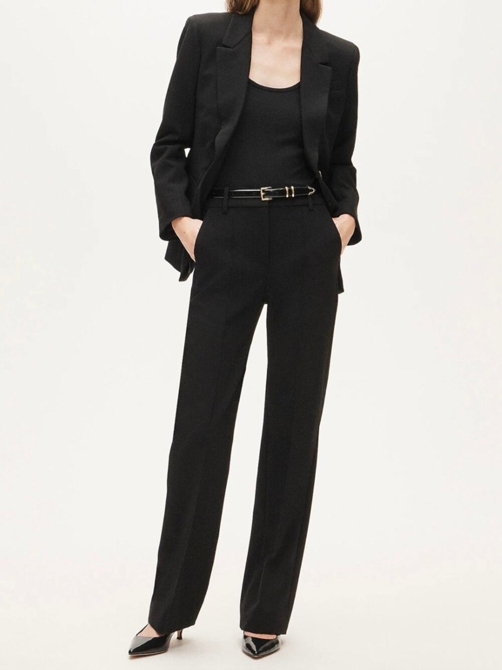J. Crew Natalia Pant in Four Season Stretch Black 4 CC477